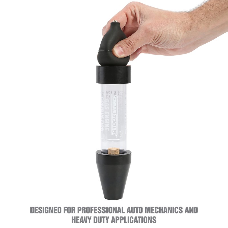 OEMTOOLS 37145 Combustion Leak Detector, Plastic and Rubber Tester for