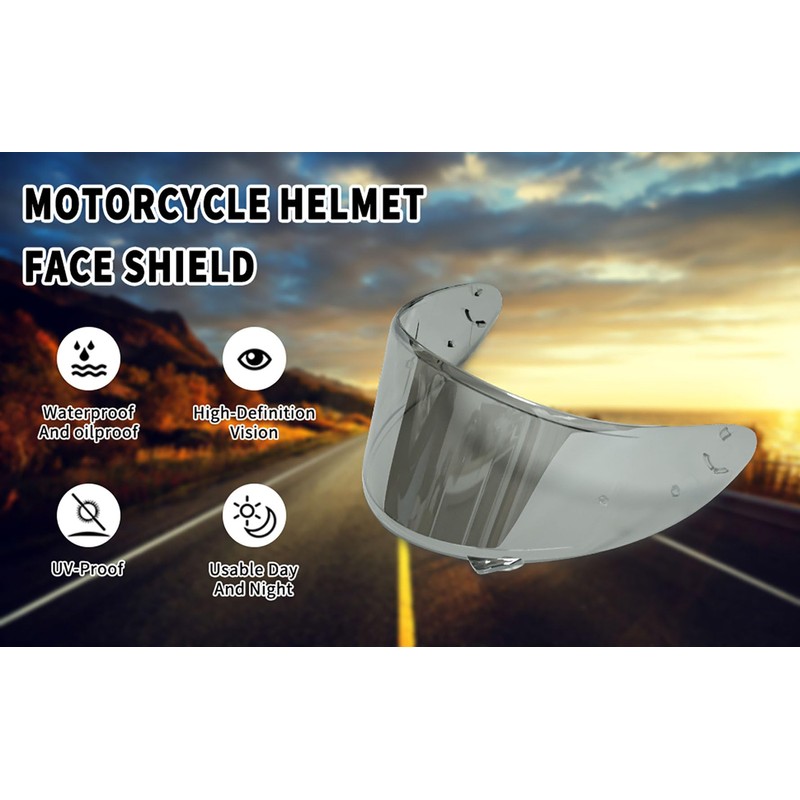 Shoei RF1200 X14 Helmet Visor Replacement Shield, Anti-Fog Sun Shield