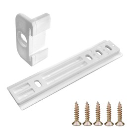 cyclingcolors 1x Door Mounting Set Tow Hinge Compatible with Fridge Universal Hinge Including Mounting Material Plastic White