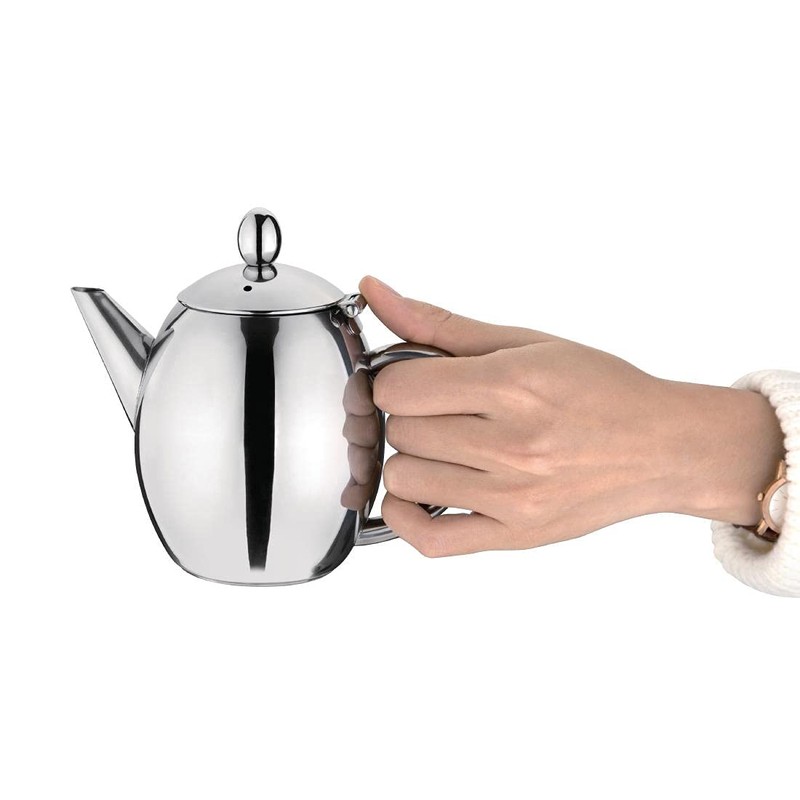 Olympia Richmond Teapot Stainless Steel 500Ml - Stainless Steel -