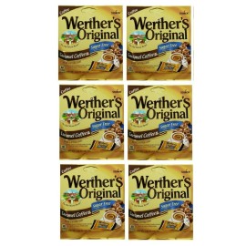 Werther'sOriginal Werther's Original SUGAR FREE Candy Caramel Coffee 1.46 oz / Pack, NEW SEALED - 6 Packs
