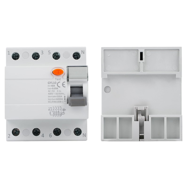 DEWIN GYL10 FI Circuit Breaker 40A 30mA 4-Pin RCCB Residual