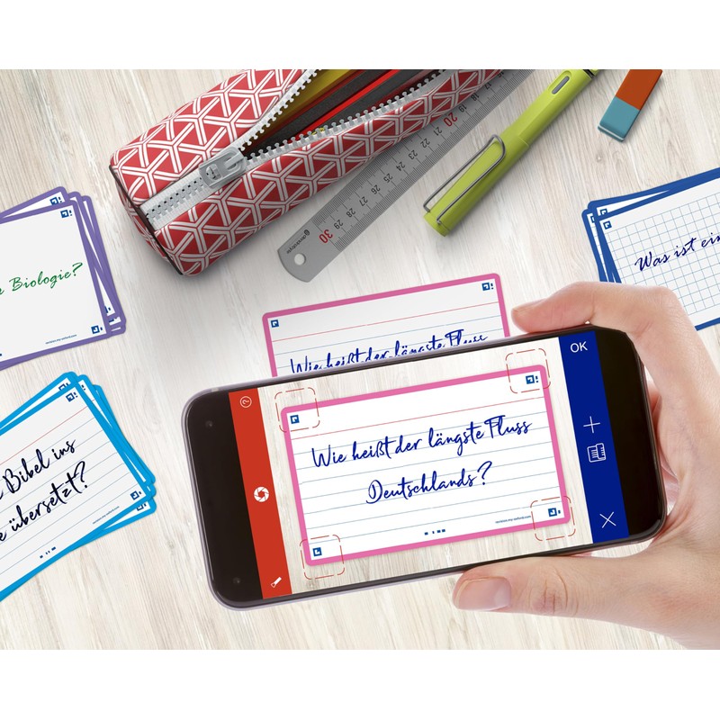 Oxford Flash 2.0 Index Cards A7, Flashcards, 75 x 125