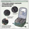 HYC00 Vacuum Travel Backpack with Pump, Vacuum SealCompression Backpack, Large