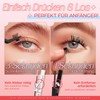 LASHVIEW Ciglia autoadesive, con pinzette per ciglia, senza colla, set