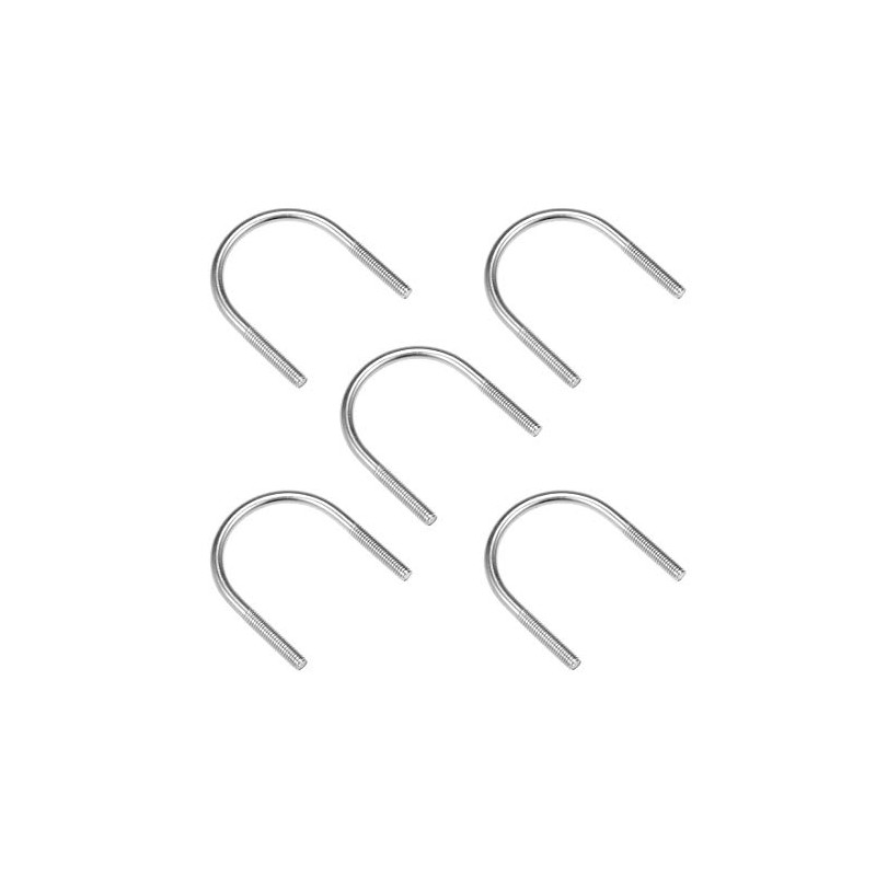 sourcing map Pack of 5 U-bolt M6 304 stainless steel