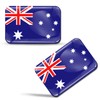 SkinoEu® 2 x 3D Sticker Australia Australian Flag F 122