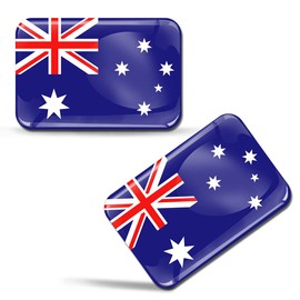 SkinoEu® 2 x 3D Sticker Australia Australian Flag F 122