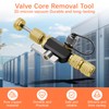 Mega Flow Vacuum-Rated Valve Core Removal Tool,1/4"& 5/16" Dual Valve