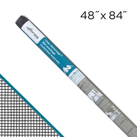 ADFORS Clear Advantage Door & Window Screen, 48 inches x 84 inches Roll - Increased Visibility Replacement Screen for Windows and Doors - Charcoal