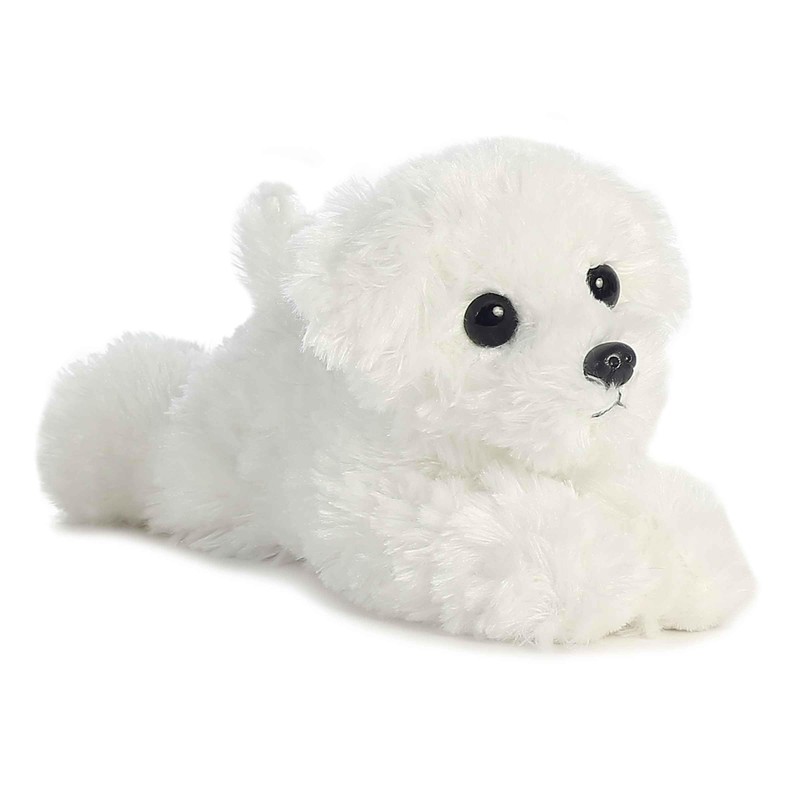 Aurora® Adorable Mini Flopsie™ Snowball™ Stuffed Animal - Playful Ease