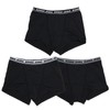 Gallo Girls' Box Panties, 3-Piece Set, Stretch, Dry, Black