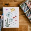 FINGERINSPIRE Dandelion Stencil 11.7x8.3 inch Large Reusable Butterfly Drawing Templates,
