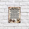 MY DOG'S BEDTIME PRAYER RETRO STYLE METAL TIN SIGN/PLAQUE (PUG)