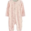 NEXT Baby Foot-Free Ribbed Pyjamas Pack of 3, Pastel Character