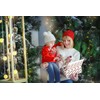 Linelglobal Christmas Gift Box with Lid for Kid Women Men