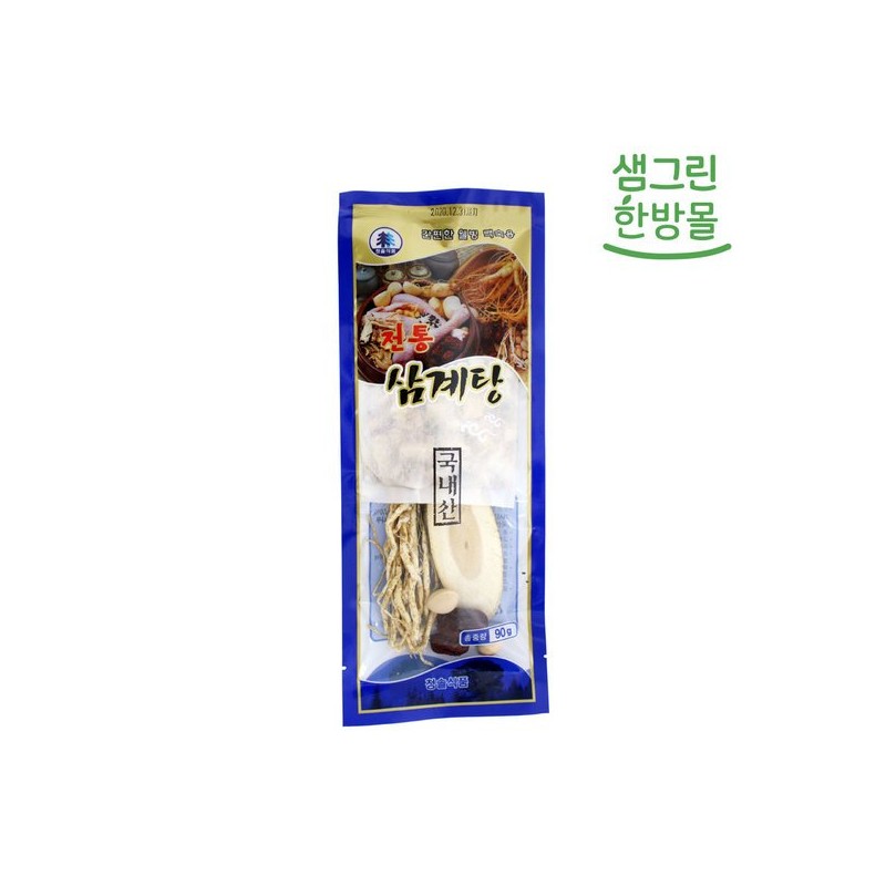 국내산 삼계탕 재료 90g (3+1) Domestic Samgyetang Ingredients 90g (3+1)
