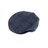 Dents Mens Abraham Moon Tweed Baseball Cap - Blue -