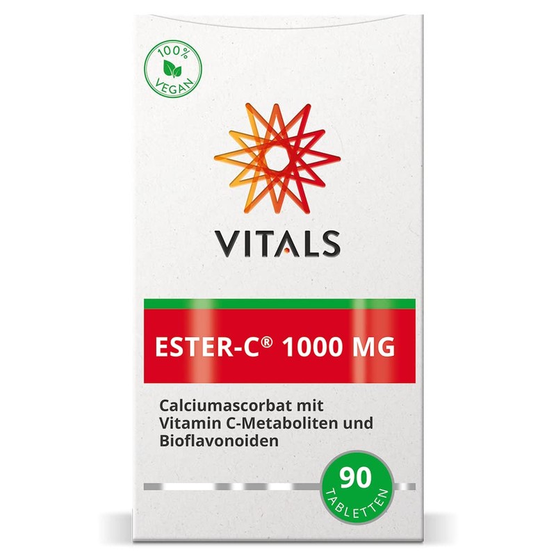 Vitals - Ester-C, 1000mg Superior Form of Vitamin C, 90