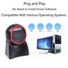LENVII Desktop Barcode Scanner 2D Handsfree Barcode Reader QR Code