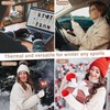 Winter Fingerless Gloves for Women Men, Chenille Warm Knit Typing