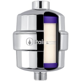 Rainley Bossa Showerhead Filter for Municipal & Well Hard Water – Relieves Dry Skin, Eczema & Frizzy Hair for Sensitive Skin & Hair | Micron Filtration Removes Chlorine, Heavy Metals & Microplastics
