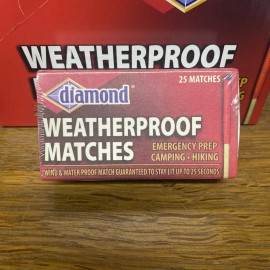 Diamond WEATHERPROOF MATCHES. Wind and Waterproof for Camping, Hiking and Emergency Prep