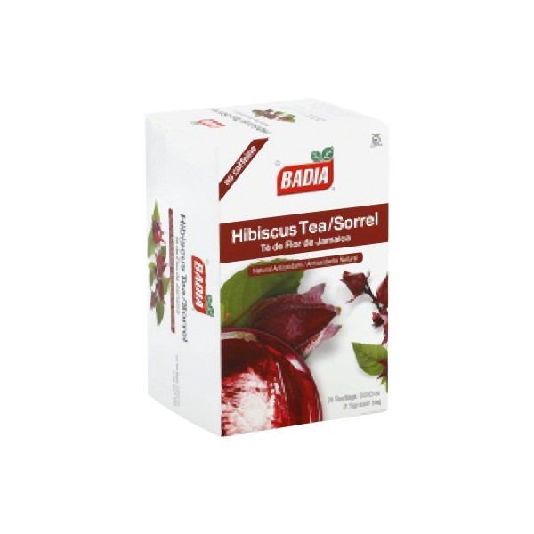 Badia Hibiscus Tea Bags Box Of 25 Bags (Pack of 10) - Pack Of 10