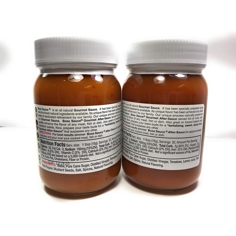 Boss Sauce MILD Gourmet After-Sauce 2 PACK 16 Oz. Hot