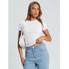 Trendy Queen Womens Basic T Shirts Summer Tops 2025 Crop