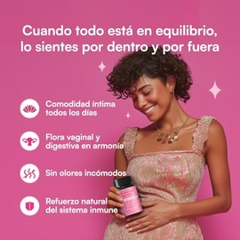 Zesty Nutrition V Probió  6 Cepas Probióticas  XOS para Flora Femenina  pH Equilibrado y Bienestar Diario  30 Cápsulas  Hecho en México               