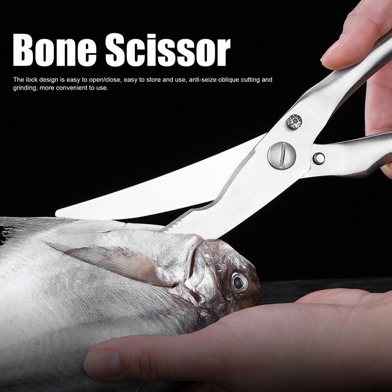 Chicken Bone Scissor Stainless Steel Poultry Kitchen Shear with Safe