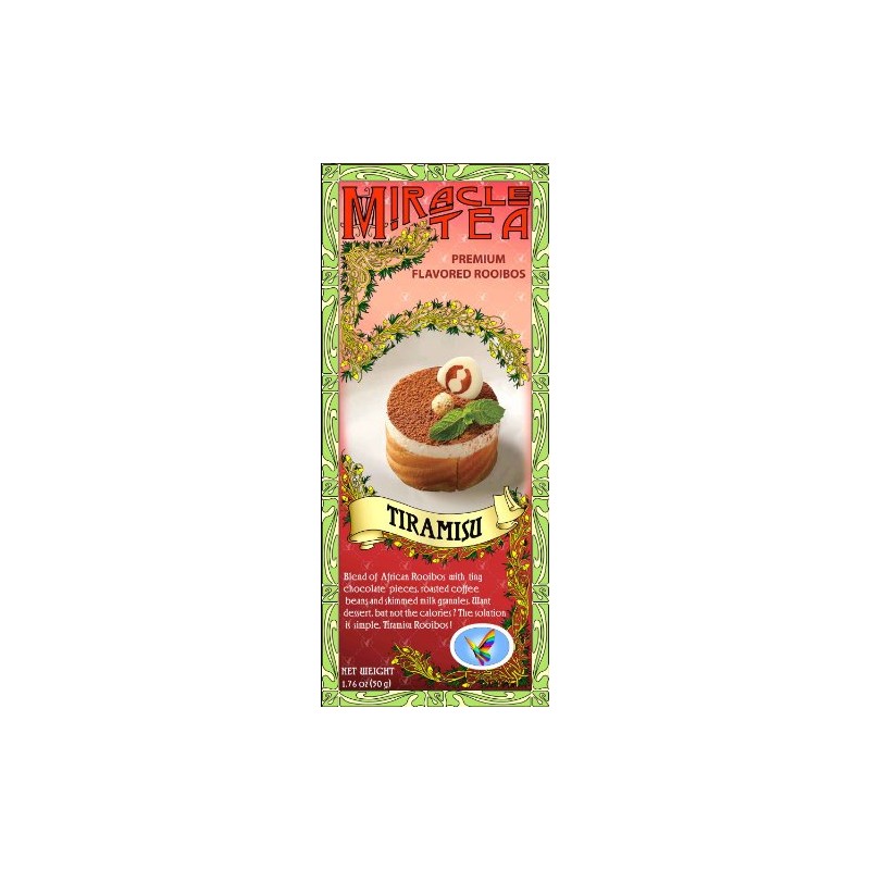 TIRAMISU MIRACLE TEA Premium Rooibos 50 Gram (1.76 Oz)