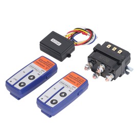 Vehicle Relay Switch Low Power Consumption High Efficiency 12V 250A Waterproof Durable Winch Relay Kit with 2 Controllers for Industrial Equipment