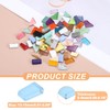 sourcing map Irregular Glass Mosaic Tiles, 100g/0.2LB Irregular Stained Glass