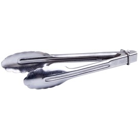 Winco Heavy-Duty Stainless Steel Utility Tongs, 7"