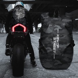 Motorcycle Backpacks for Men Women Waterproof Helmet Backpack, Motorcycle Accessories, Laptop Bags, Travel Backpacks, Student School Bags