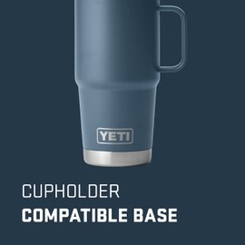 YETI Stainless Steel Rambler Travel Drinking_Cup, Vacuum Insulated with Stronghold Lid, 20 Ounces, Nordic Blue