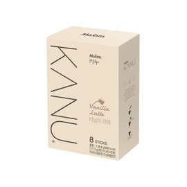 BC233 Kanu Korea Instant Coffee Camping Essentials 17.3g x 8 Sticks (8 Sticks, Vanilla Latte)