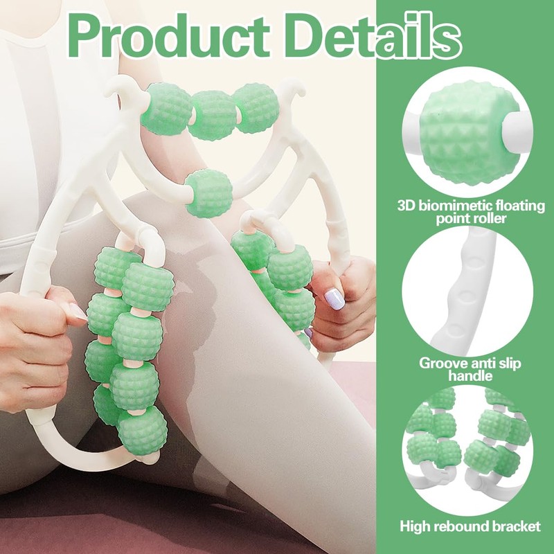 Yuragim Cellulite Massager, 20 Wheels Cellulite Roller, 2025 Massage Roller