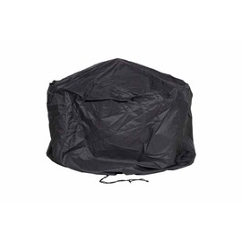 La Hacienda Premium Firepit Cover Extra Deep - PVC - L98 x W98 x H70 cm - Black