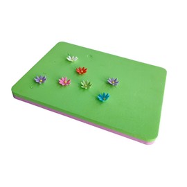 ZAYOIZY 2pcs Fondant Foam Pad Sugar Sponge Mat 5 Holes, Fondant Flowers Petal/Leaves Creating Pad Drying Mat Modeling Tool for Making Sugar Craft Flowers