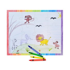 12 Blank Jigsaw Puzzles– 8.5 x 11 Inch, 12 Pieces Each – Hygloss DYI Party invites, Perfect for Decorating, Kids' Activities, Arts & Crafts or Party Favors - Puzzle Pieces to Draw On for Crafts