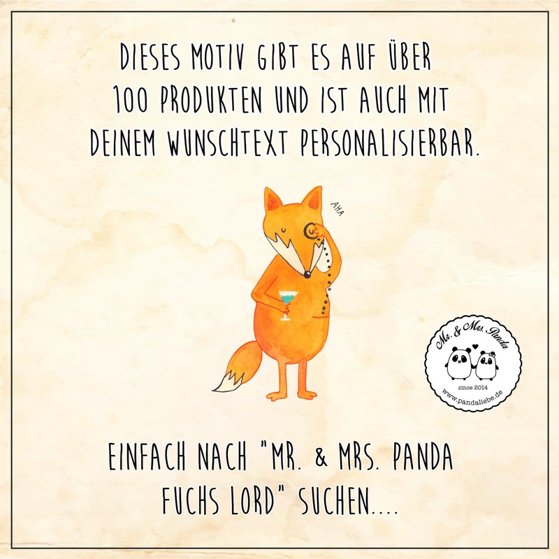 Mr. & Mrs. Panda Fox Lord Cosmetic Bag, turquoise, Hand