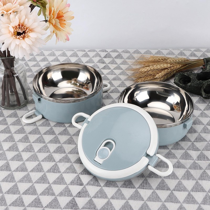 Pwshymi 2 Layer Lunch Boxes, Leak-Proof Stainless Steel Lunch Container