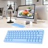 Mechanical Keyboard 64 Key White Light 3 Mode Ergonomic Layout