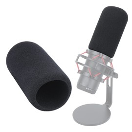 Funda de espuma para micrófono HypherX QuadCast – Filtro Pop Calidad de sonido mejorada, Parabrisas compatible con HyperX QuadCast S Mic Reduce los ruidos del micrófono
