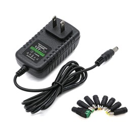 DIGISHUO DC 12V 1A 12W Power Supply Adapter Transformer Switch AC 110V/240V to DC 12V 1amp Switching Converter LED Driver for LED Strip Light CCTV Camera Security System (12V 1A 12W)