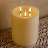 AFINETH 6"x8" Large Flameless Candles with Remote, Real Wax Big