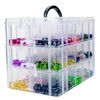 PUGED DND Dice Storage Box with Removable Dividers Polyhedral Dice